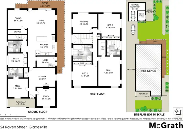 Floorplan of Homely house listing, 24 Raven Street, Gladesville NSW 2111