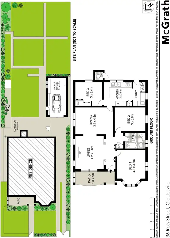 Floorplan of Homely house listing, 36 Ross Street, Gladesville NSW 2111