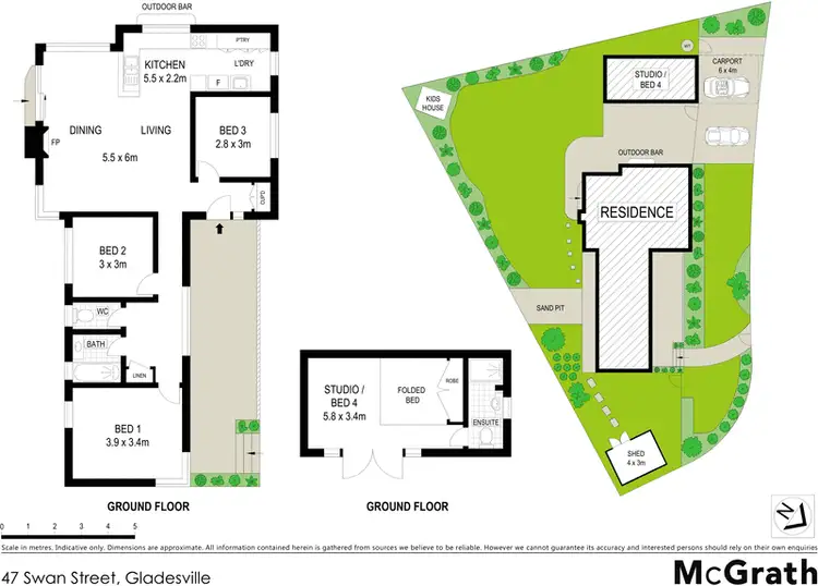 Floorplan of Homely semi-detached listing, 47 Swan Street, Gladesville NSW 2111