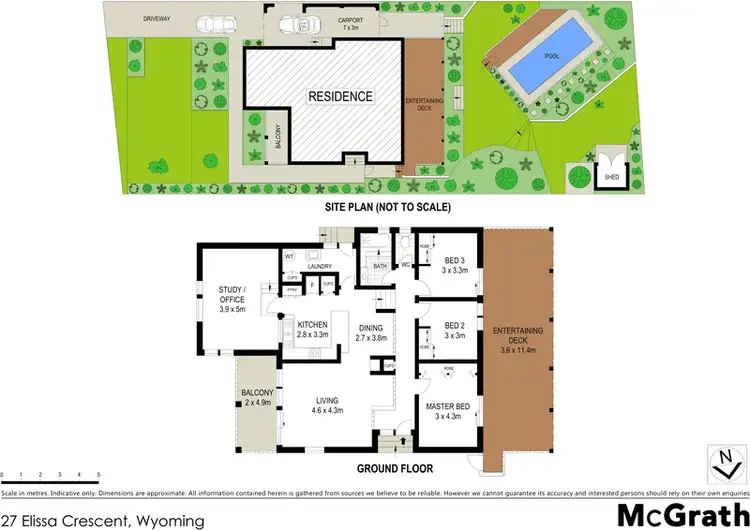 Floorplan of Homely house listing, 27 Elissa Crescent, Wyoming NSW 2250