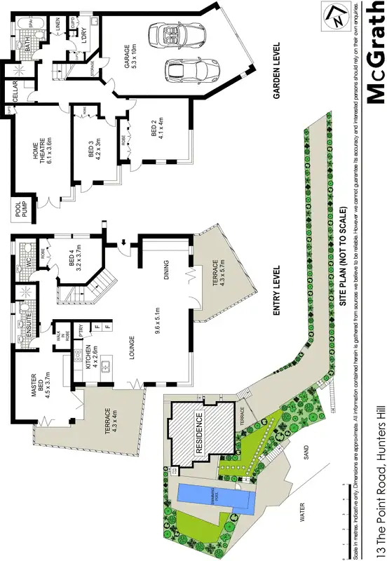 Floorplan of Homely house listing, 13 The Point Road, Hunters Hill NSW 2110