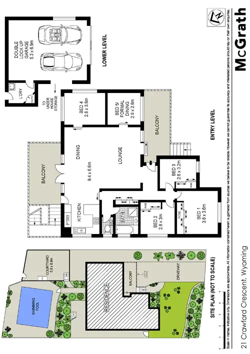 Floorplan of Homely house listing, 21 Crawford Crescent, Wyoming NSW 2250