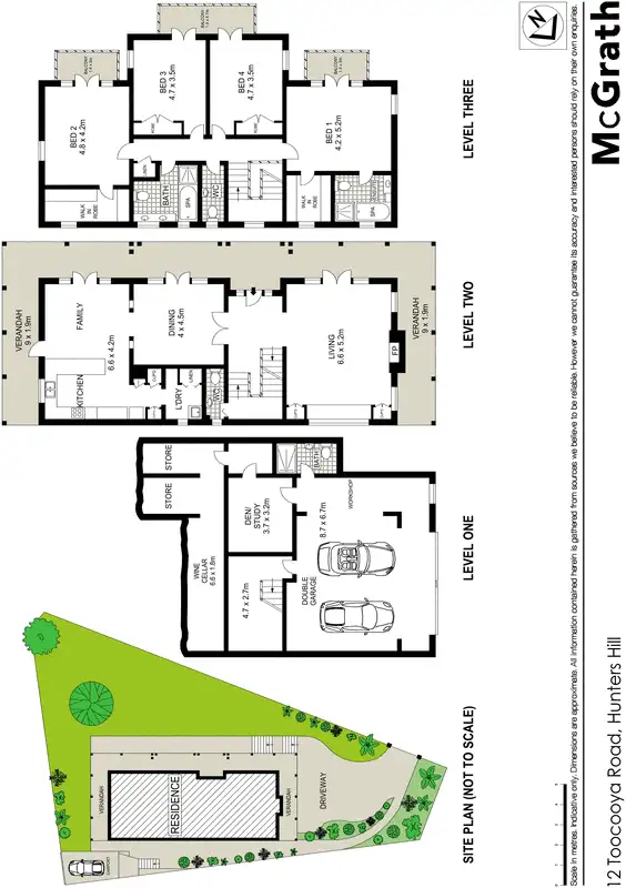 Floorplan of Homely house listing, 12 Toocooya Road, Hunters Hill NSW 2110