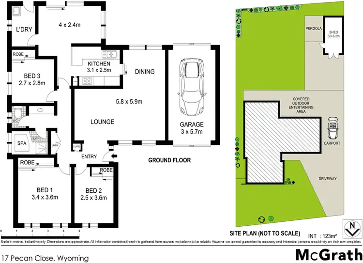 Floorplan of Homely house listing, 17 Pecan Close, Wyoming NSW 2250