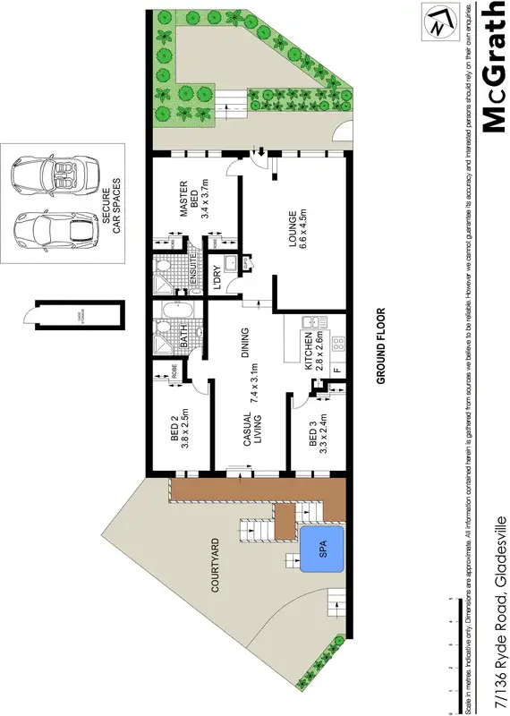 Floorplan of Homely townhouse listing, 7/136 Ryde Road, Gladesville NSW 2111