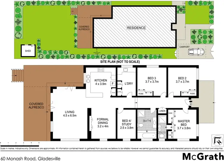 Floorplan of Homely house listing, 60 Monash Road, Gladesville NSW 2111
