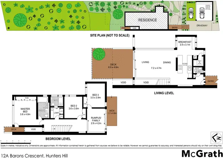 Floorplan of Homely house listing, 12A Barons Crescent, Hunters Hill NSW 2110