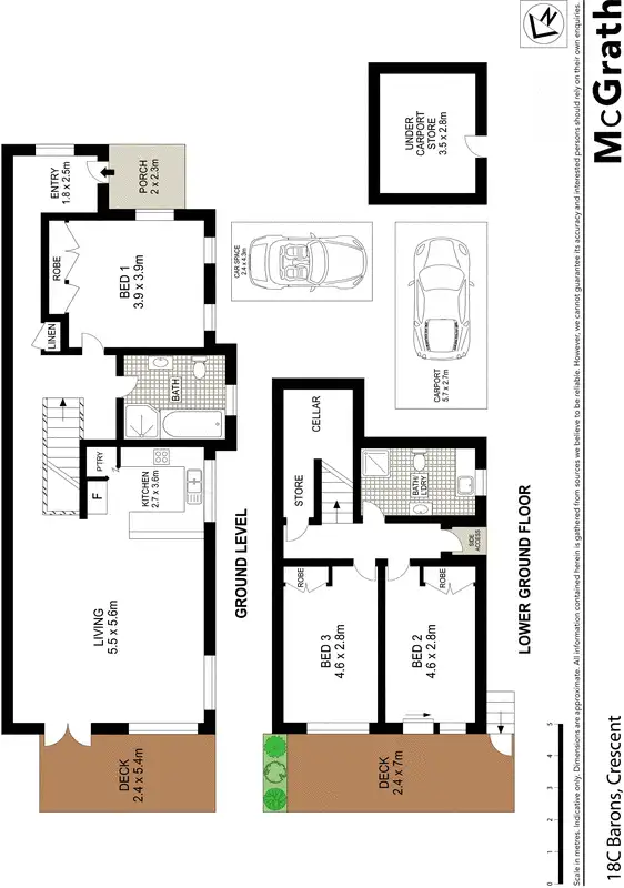 Floorplan of Homely house listing, 18c Barons Crescent, Hunters Hill NSW 2110