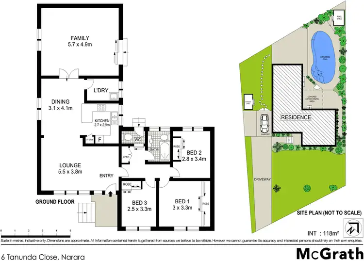 Floorplan of Homely house listing, 6 Tanunda Close, Narara NSW 2250