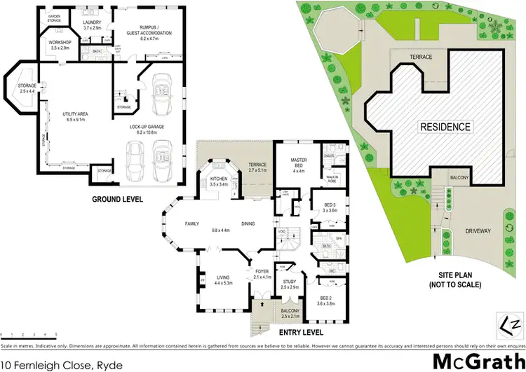 Floorplan of Homely house listing, 10 Fernleigh Close, Ryde NSW 2112