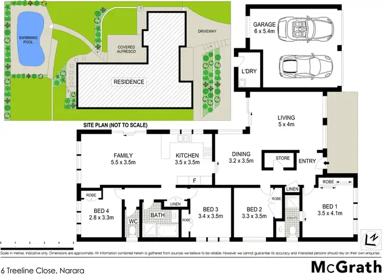 Floorplan of Homely house listing, 6 Treeline Close, Narara NSW 2250