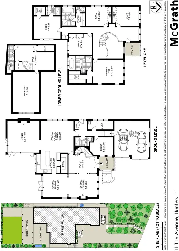 Floorplan of Homely house listing, 11 The Avenue, Hunters Hill NSW 2110