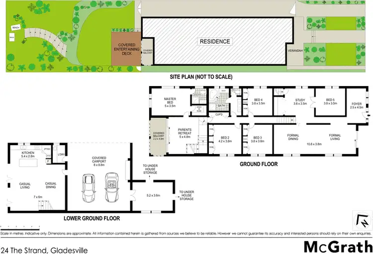 Floorplan of Homely house listing, 24 The Strand, Gladesville NSW 2111