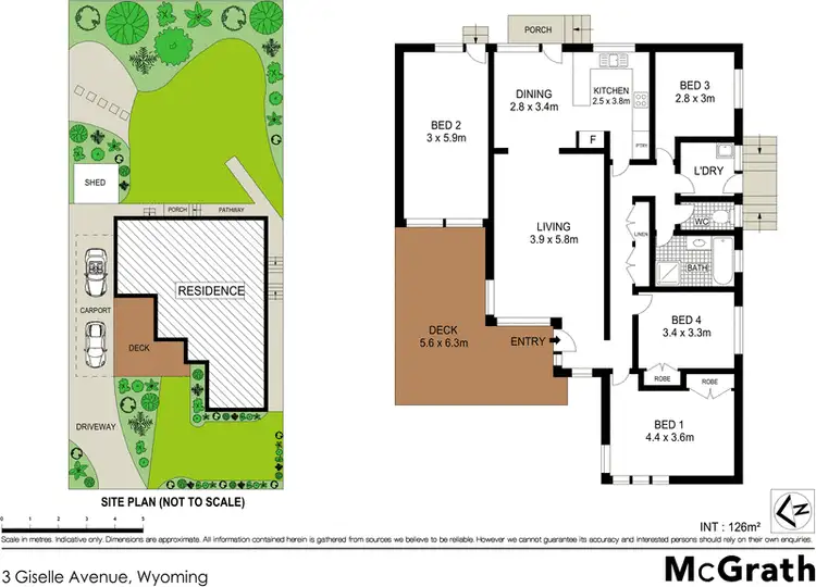 Floorplan of Homely house listing, 3 Giselle Avenue, Wyoming NSW 2250