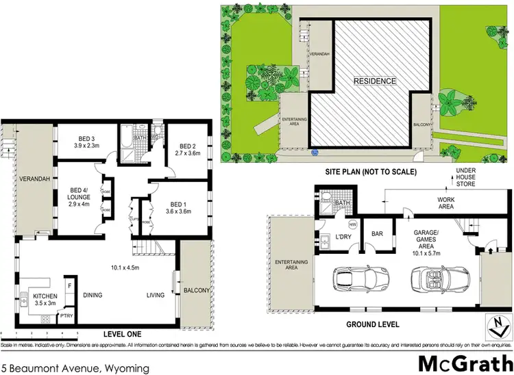 Floorplan of Homely house listing, 5 Beaumont Avenue, Wyoming NSW 2250