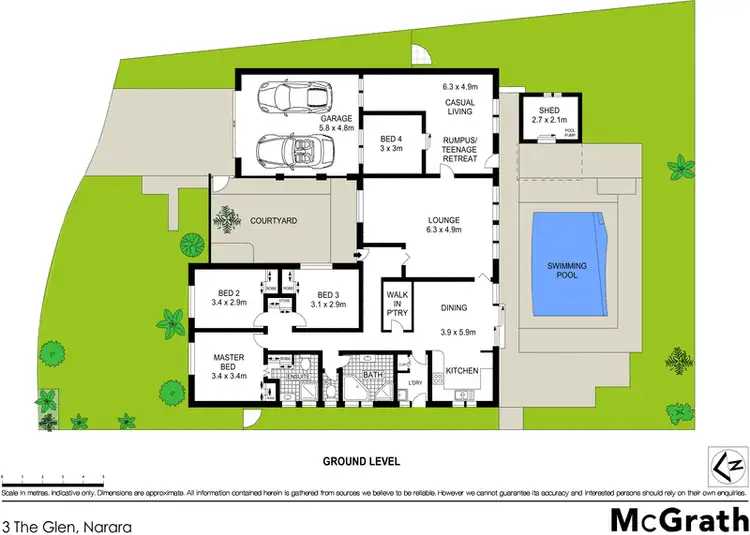 Floorplan of Homely house listing, 3 The Glen, Narara NSW 2250
