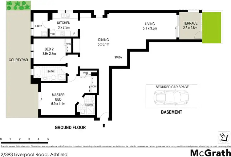 Floorplan of Homely apartment listing, 2/393 Liverpool Road, Ashfield NSW 2131