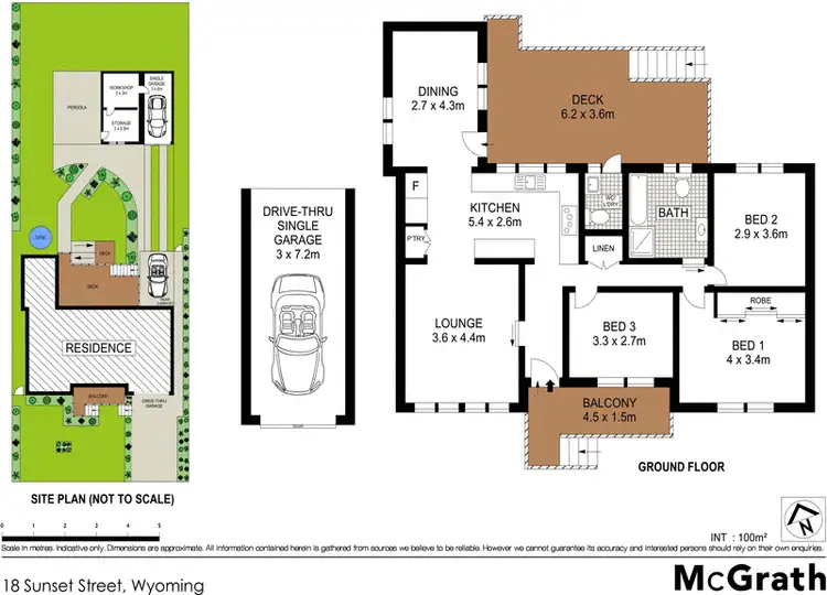 Floorplan of Homely house listing, 18 Sunset Street, Wyoming NSW 2250