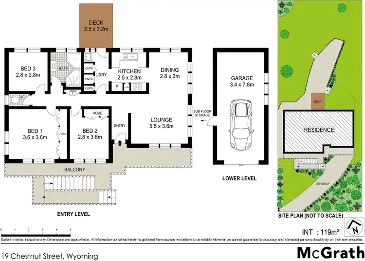 Floorplan of Homely house listing, 19 Chestnut Street, Wyoming NSW 2250