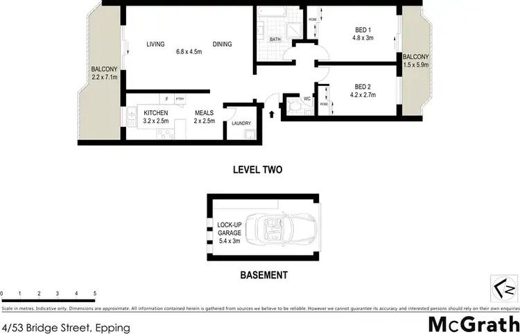 Floorplan of Homely apartment listing, 4/53 Bridge Street, Epping NSW 2121