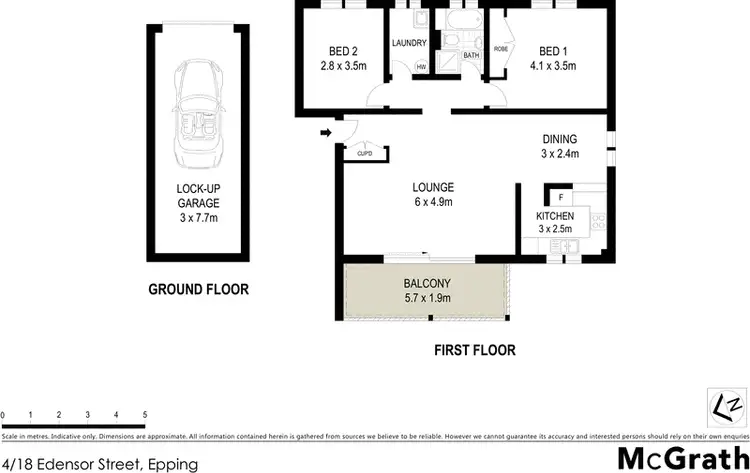 Floorplan of Homely apartment listing, 4/18 Edensor Street, Epping NSW 2121