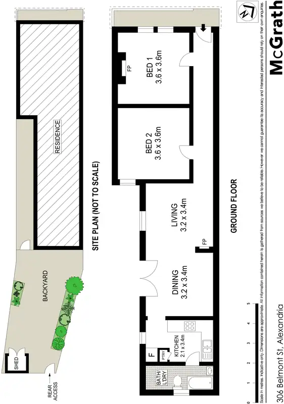 Floorplan of Homely house listing, 306 Belmont Street, Alexandria NSW 2015