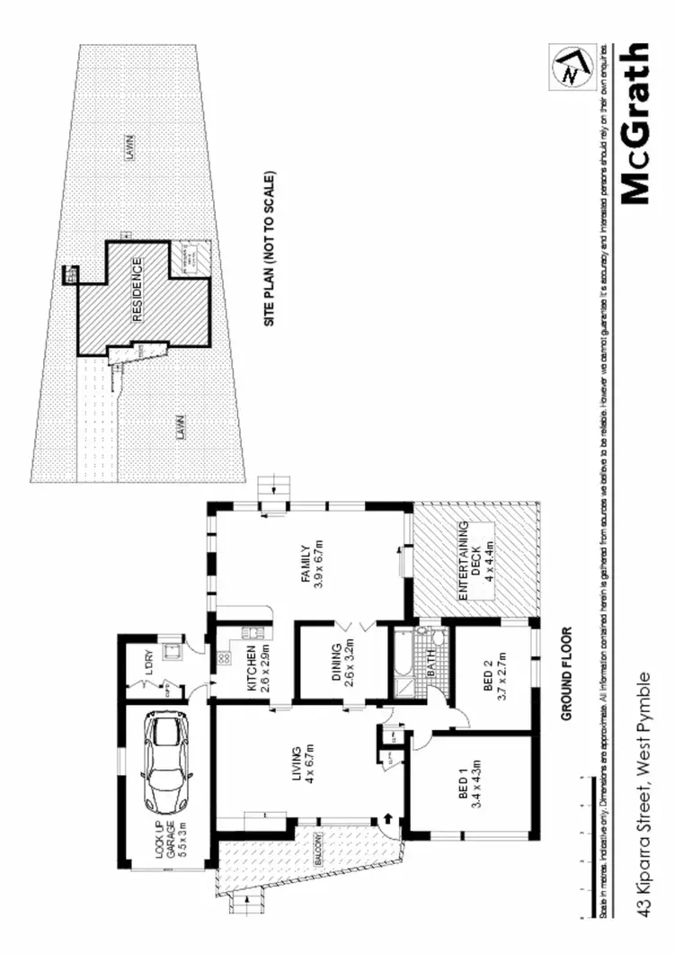 Floorplan of Homely house listing, 43 Kiparra Street, West Pymble NSW 2073