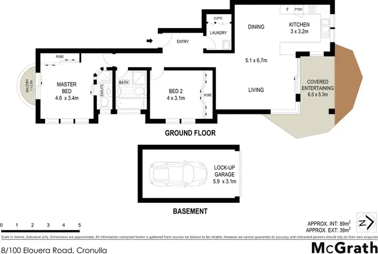 Floorplan of Homely apartment listing, 8/100 Elouera Road, Cronulla NSW 2230