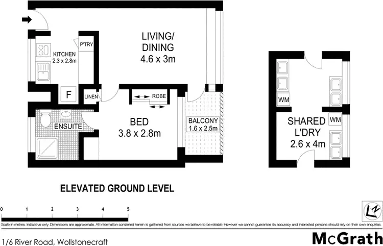 Floorplan of Homely apartment listing, 1/6 River Road, Wollstonecraft NSW 2065