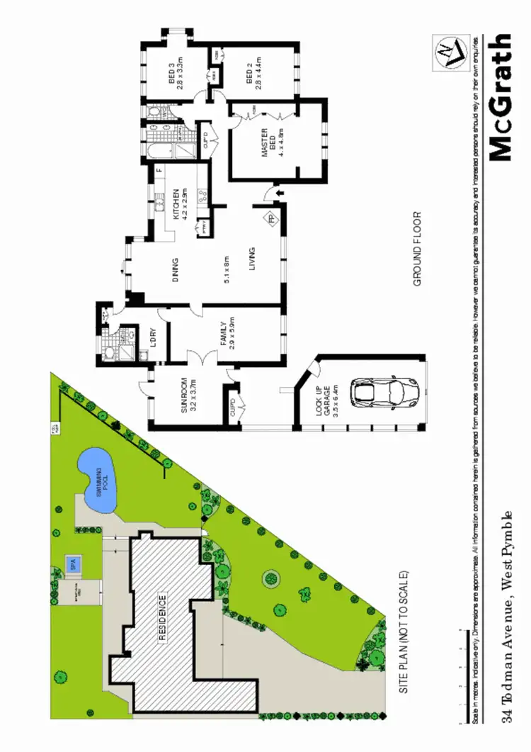 Floorplan of Homely house listing, 34 Todman Avenue, West Pymble NSW 2073