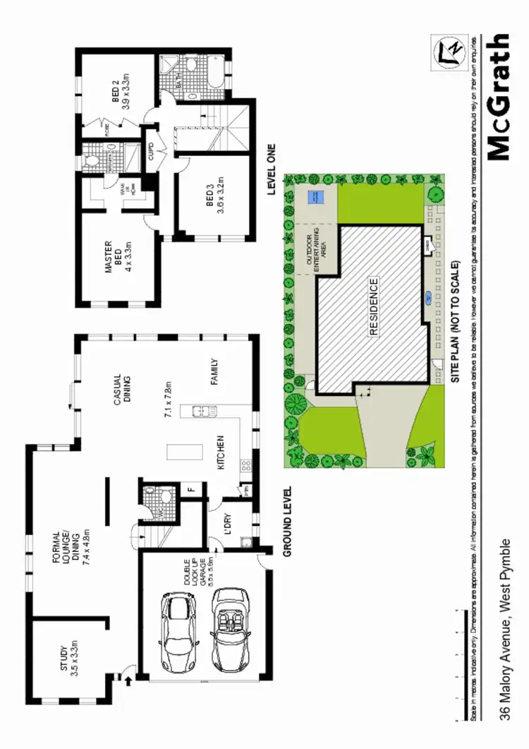 Floorplan of Homely house listing, 36 Malory Avenue, West Pymble NSW 2073