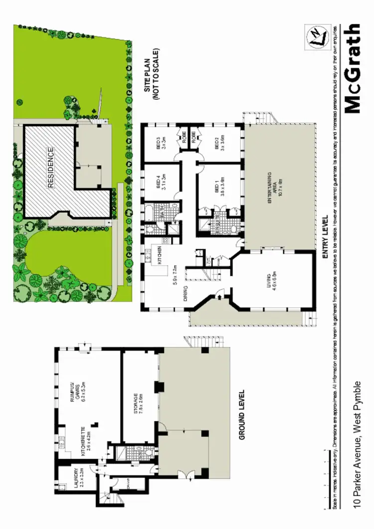 Floorplan of Homely house listing, 10 Parker Avenue, West Pymble NSW 2073