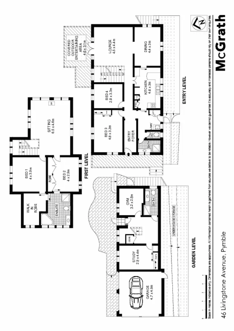 Floorplan of Homely house listing, 46 Livingstone Avenue, Pymble NSW 2073