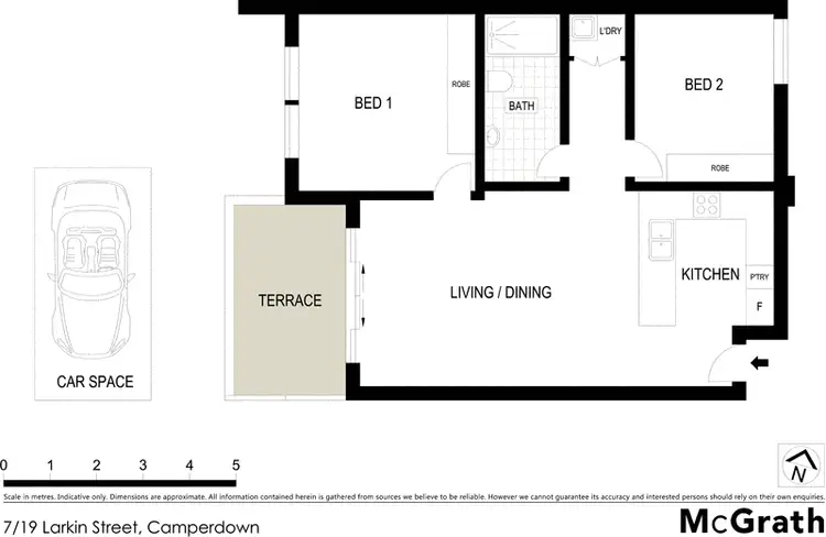 Floorplan of Homely apartment listing, 7/19 Larkin Street, Camperdown NSW 2050