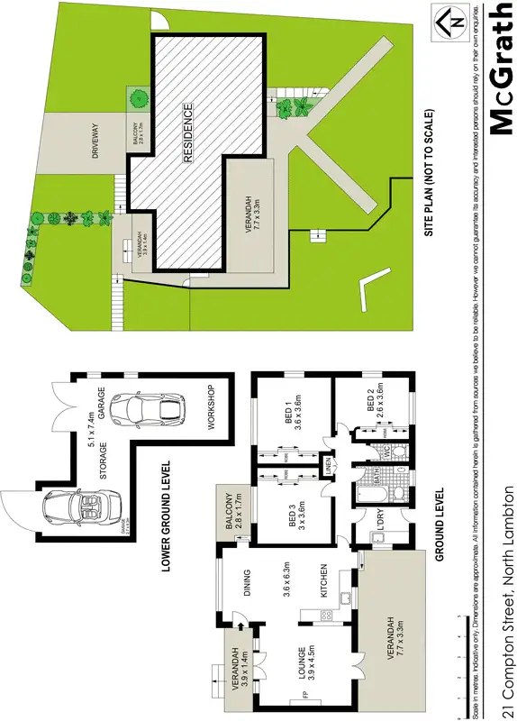 Floorplan of Homely house listing, 21 Compton Street, North Lambton NSW 2299
