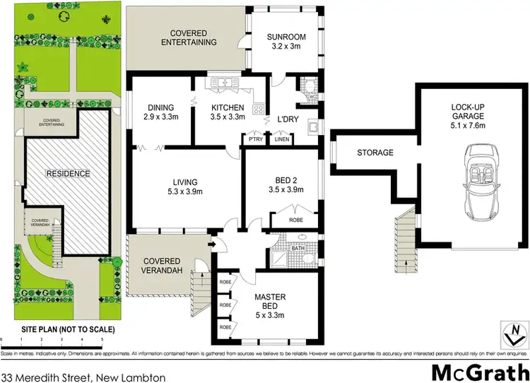 Floorplan of Homely house listing, 33 Meredith Street, New Lambton NSW 2305