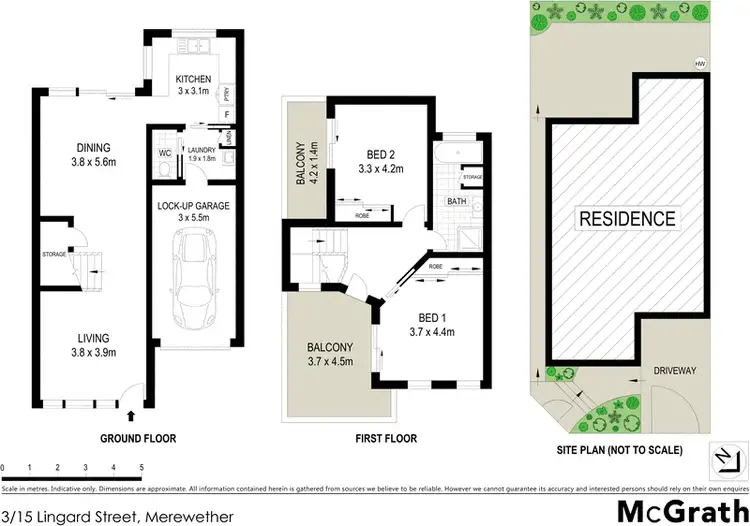 Floorplan of Homely townhouse listing, 3/15 Lingard Street, Merewether NSW 2291