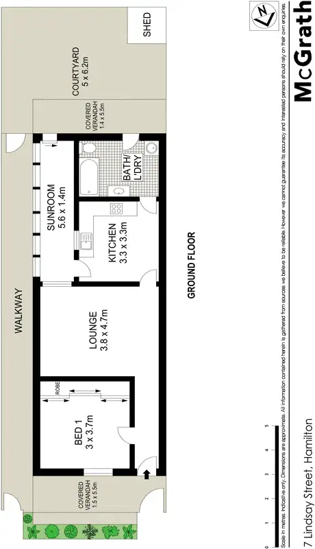 Floorplan of Homely house listing, 7 Lindsay Street, Hamilton NSW 2303