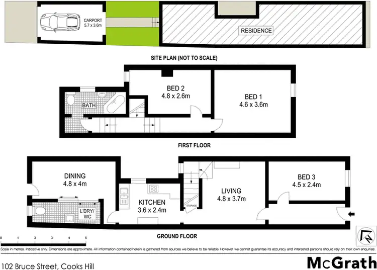 Floorplan of Homely house listing, 102 Bruce Street, Cooks Hill NSW 2300