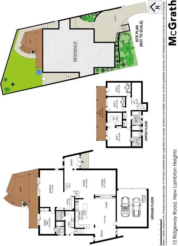 Floorplan of Homely house listing, 12 Ridgeway Road, New Lambton Heights NSW 2305
