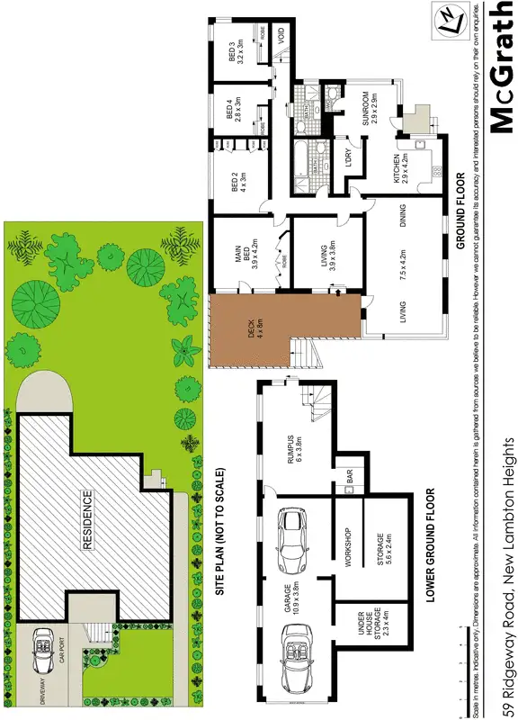 Floorplan of Homely house listing, 59 Ridgeway Road, New Lambton Heights NSW 2305