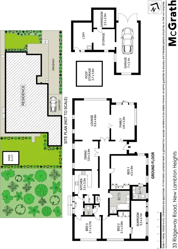 Floorplan of Homely house listing, 33 Ridgeway Road, New Lambton Heights NSW 2305