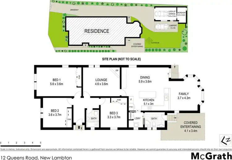 Floorplan of Homely house listing, 12 Queens Road, New Lambton NSW 2305