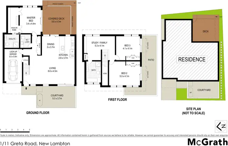Floorplan of Homely townhouse listing, 11A Greta Road, New Lambton NSW 2305