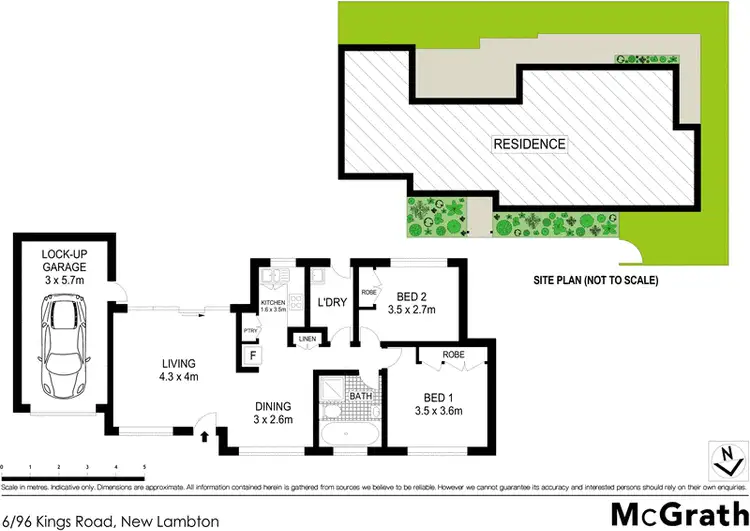 Floorplan of Homely villa listing, 6/96 Kings Road, New Lambton NSW 2305