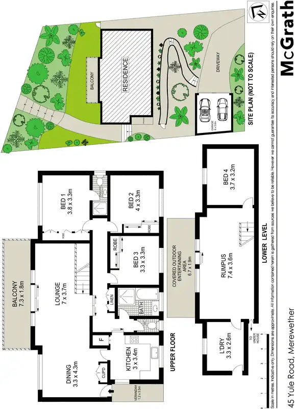 Floorplan of Homely house listing, 45 Yule Road, Merewether NSW 2291