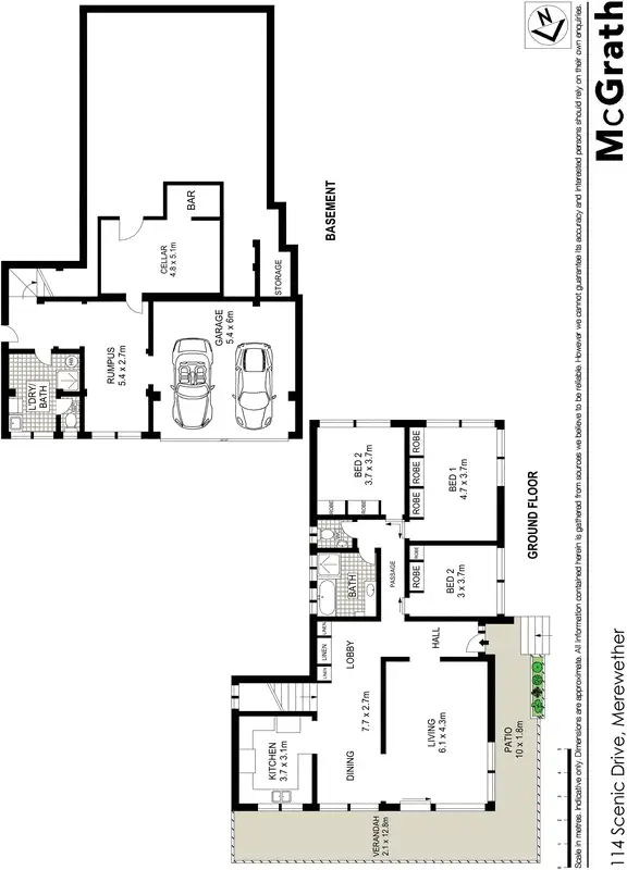 Floorplan of Homely house listing, 114 Scenic Drive, Merewether NSW 2291