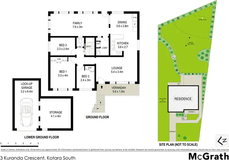 Floorplan of Homely house listing, 3 Kuranda Crescent, Kotara South NSW 2289