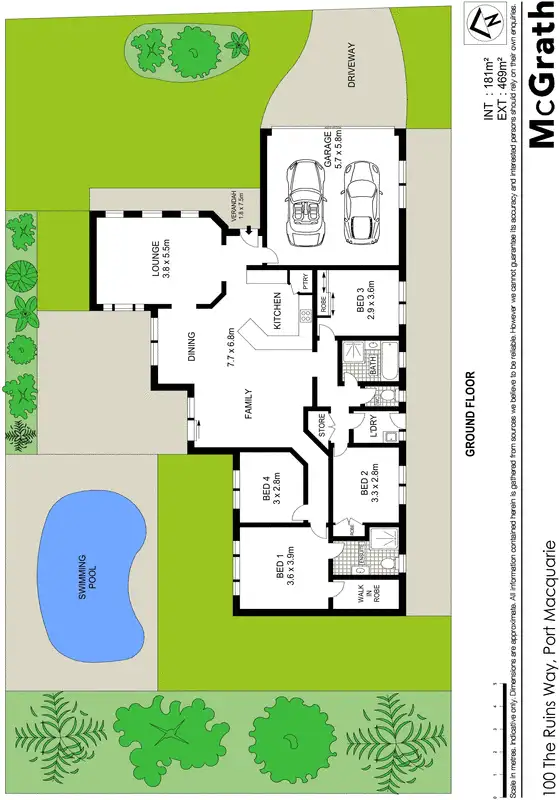 Floorplan of Homely house listing, 100 The Ruins Way, Port Macquarie NSW 2444