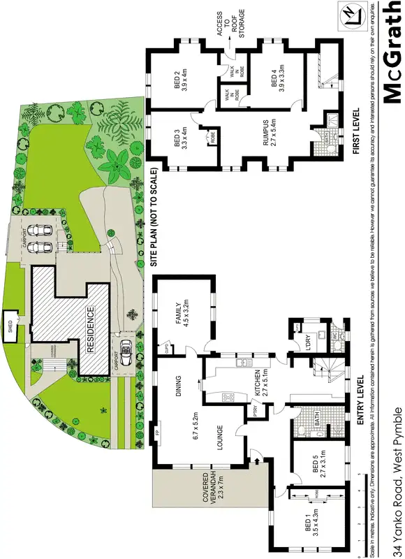 Floorplan of Homely house listing, 34 Yanko Road, West Pymble NSW 2073